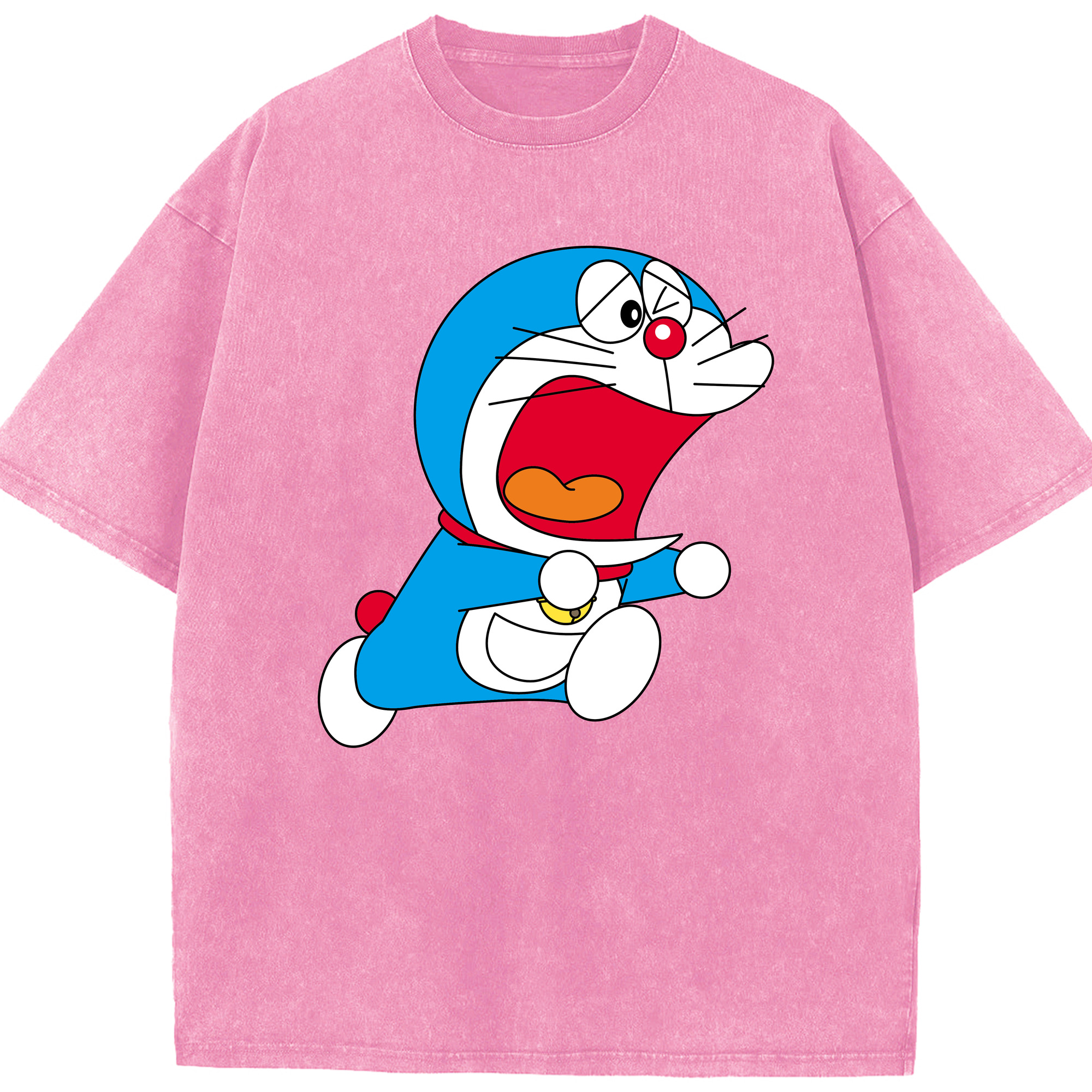 （画像用） ドラえもん Doraemon 綿100% ヴィンテージ風 半袖Tシャツ（フロントプリント）